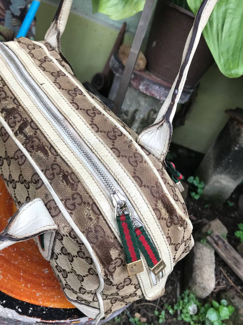 Gucci × Vintage Vintage Gucci GG Boston Bag Size ONE SIZE - 8 Thumbnail