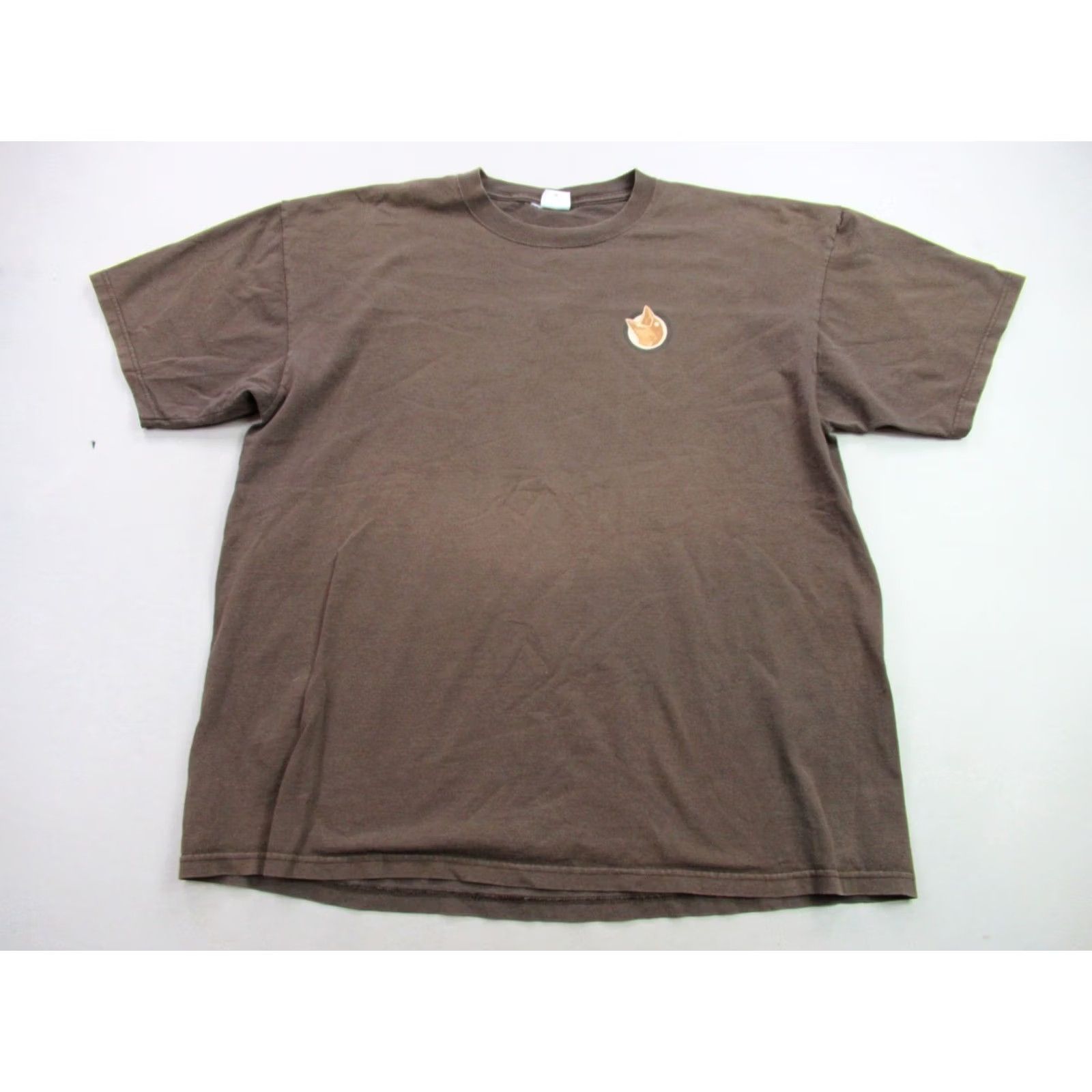 Anvil Anvil Shirt Mens M Brown Short Sleeve Crew Neck Outdoors Lightweight Casual Size US M / EU 48-50 / 2 - 2 Thumbnail