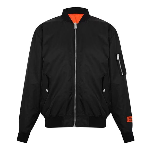 image of Heron Preston O1G2R1Mq0524 Bomber Jackets In Black/white, Men's (Size XL)