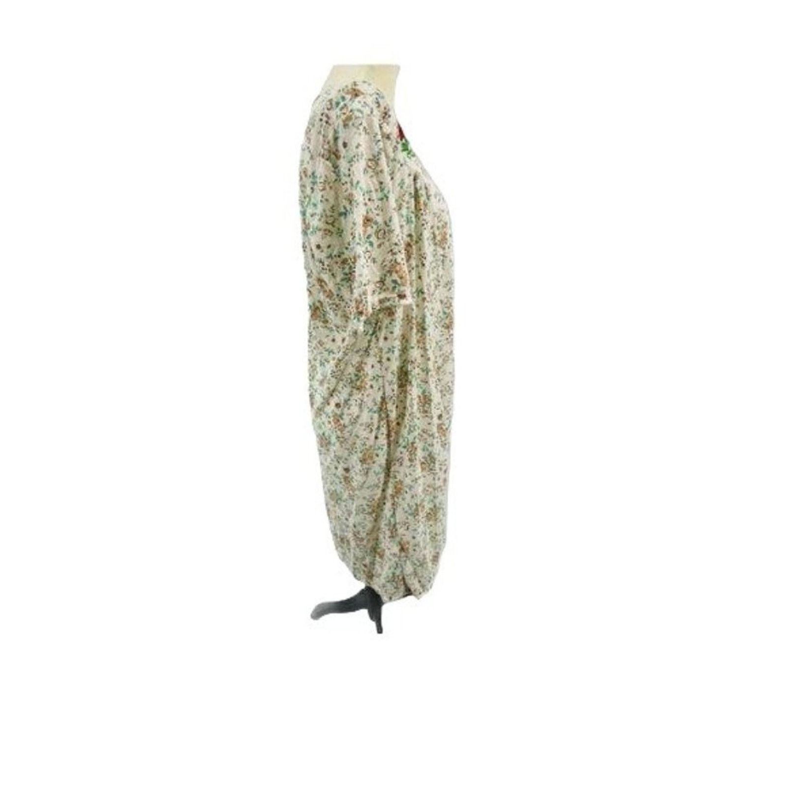 Vintage Vintage Sorela Nightgown Lightweight Button Front Large Size ONE SIZE - 7 Thumbnail