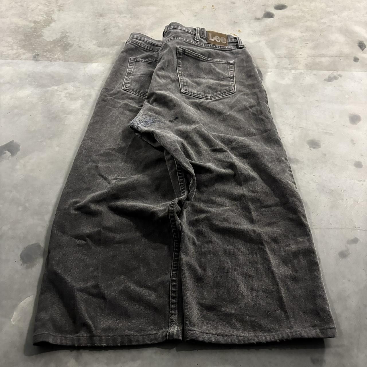 Vintage Crazy Vintage Y2K/2000s Baggy Faded Black Denim Jeans! 40x24 Size US 40 / EU 56 - 4 Thumbnail
