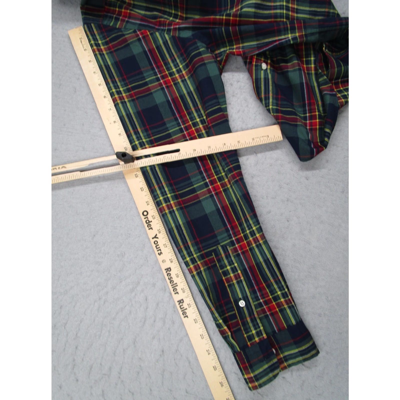 Polo Ralph Lauren Polo Ralph Lauren Mens XL Long Sleeve Button-Up Plaid Shirt Green Tartan Classic Fit Performance Size US XL / EU 56 / 4 - 7 Thumbnail