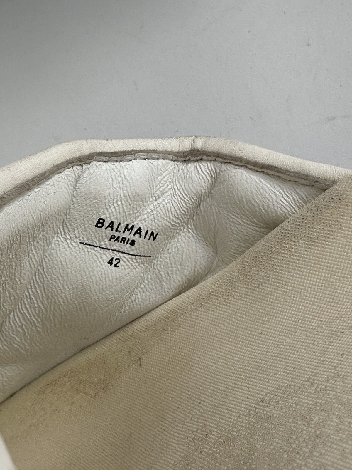 Balmain Balmain White ‘B-IT’ quilted slide Size 42 Size US 9 / EU 42 - 7 Thumbnail