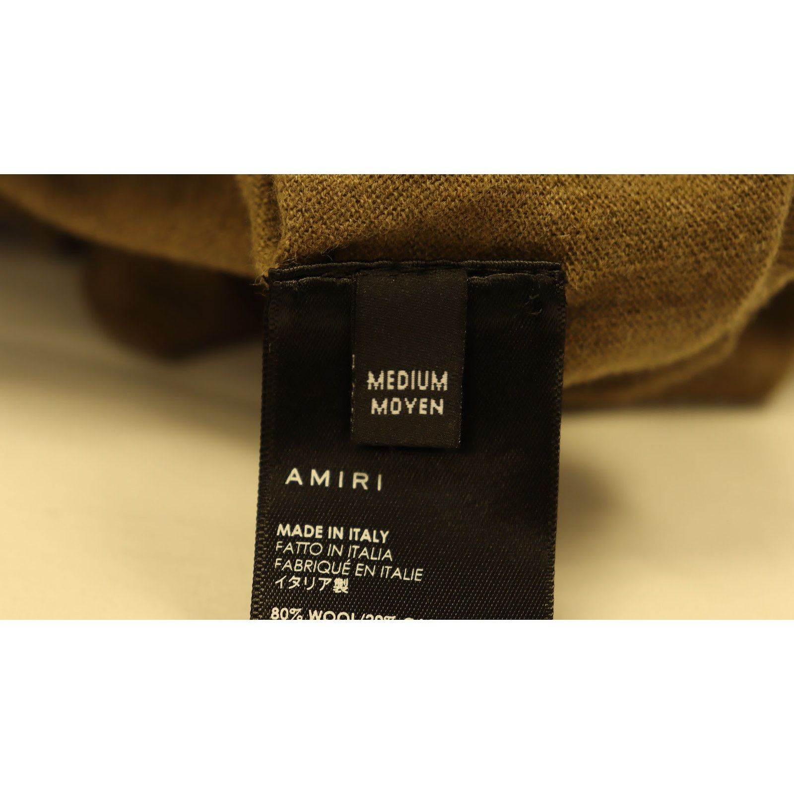 Amiri o1rshd1 Fitted Wool Turtleneck in Brown Size US M / EU 48-50 / 2 - 10 Thumbnail