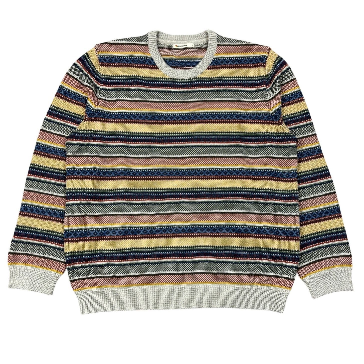 Marine Layer Marine Layer Archive Palomarin Jacquard Sweatshirt Large Size US L / EU 52-54 / 3 - 1 Thumbnail