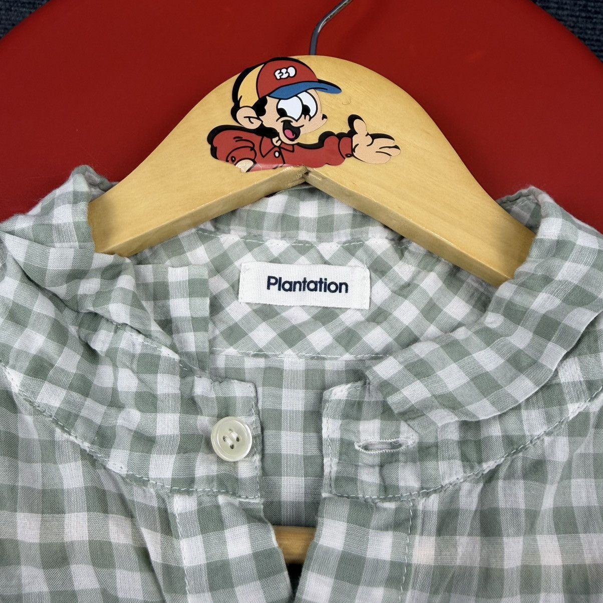 Issey Miyake Plantation (A-net) Gingham Seersucker Stand Collar Shirt Size US M / EU 48-50 / 2 - 3 Thumbnail