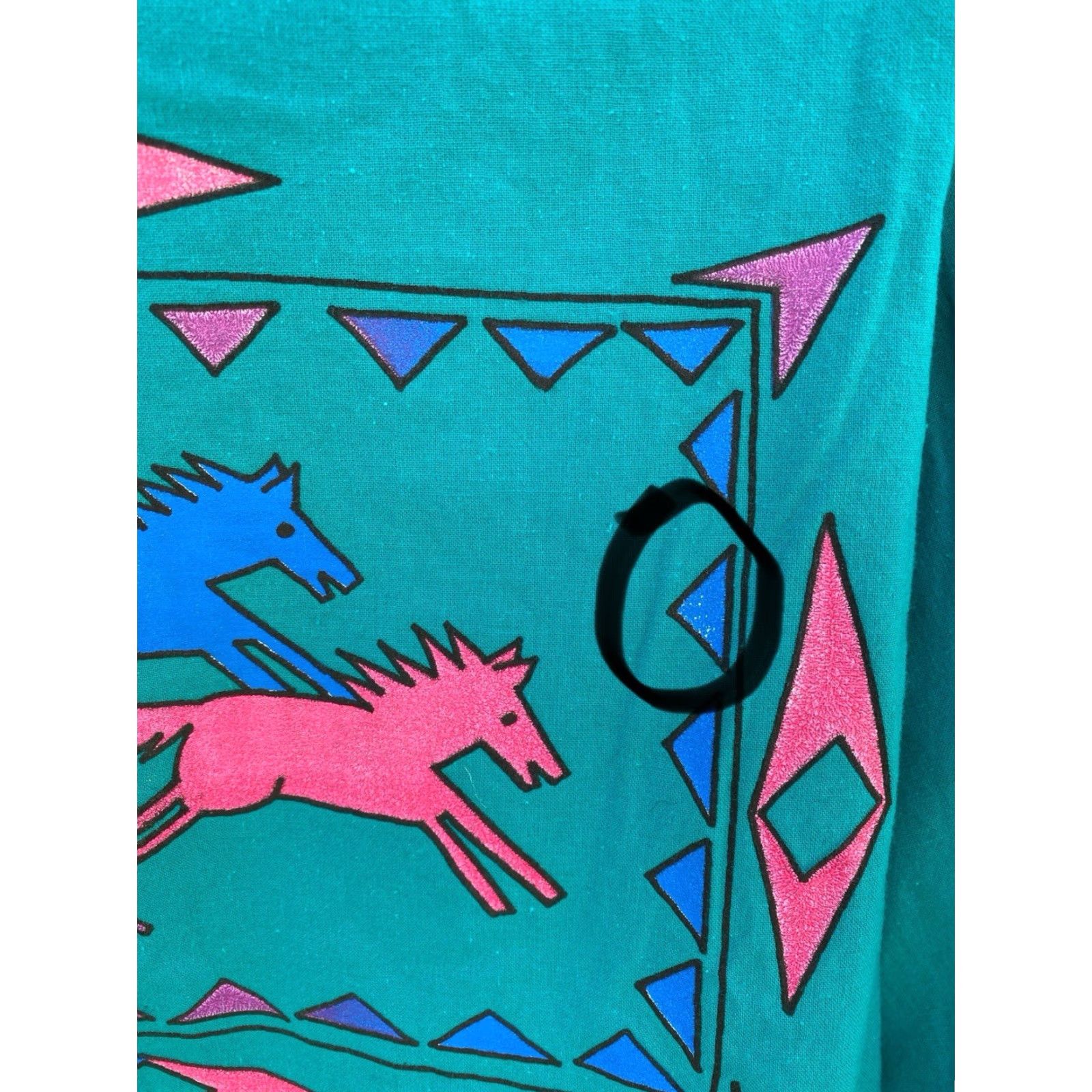 Vintage Vtg Cameo Rose Western Southwestern Shirt Top Blouse Horses 80s 90s Cowgirl XS Size XS / US 0-2 / IT 36-38 - 5 Thumbnail