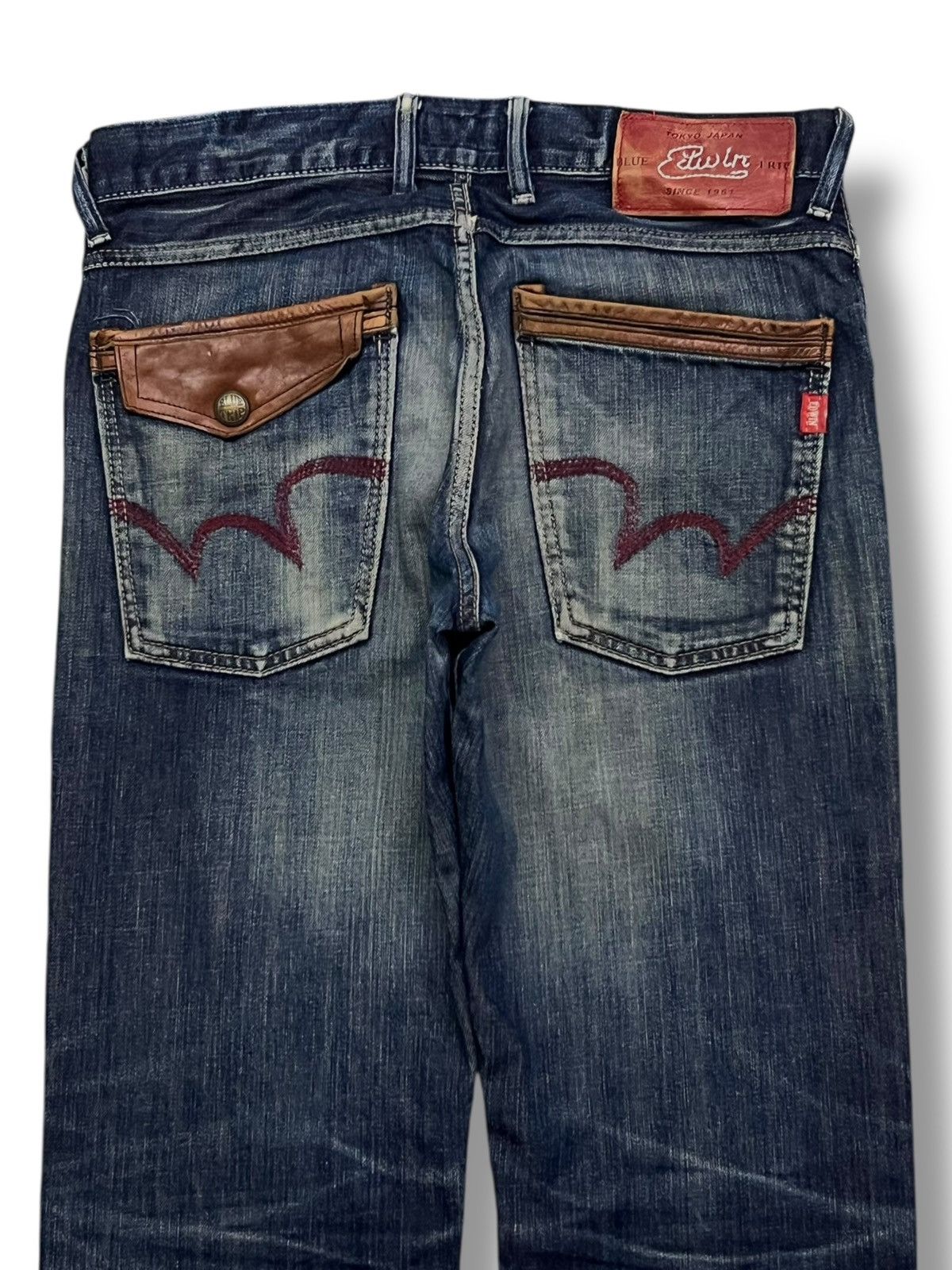 Edwin Vintage Edwin Blue Trip 006 Japan- Faded Wash, Distressed Size US 32 / EU 48 - 5 Thumbnail