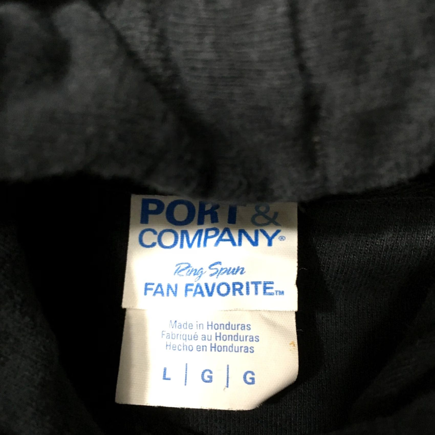 Vintage Hoodie Black Large Pullover Sweatshirt Logo "upside down" Graphic Print hooded Unisex Adults L Black Logo Graphic Print Hoodie Size L / US 10 / IT 46 - 4 Thumbnail