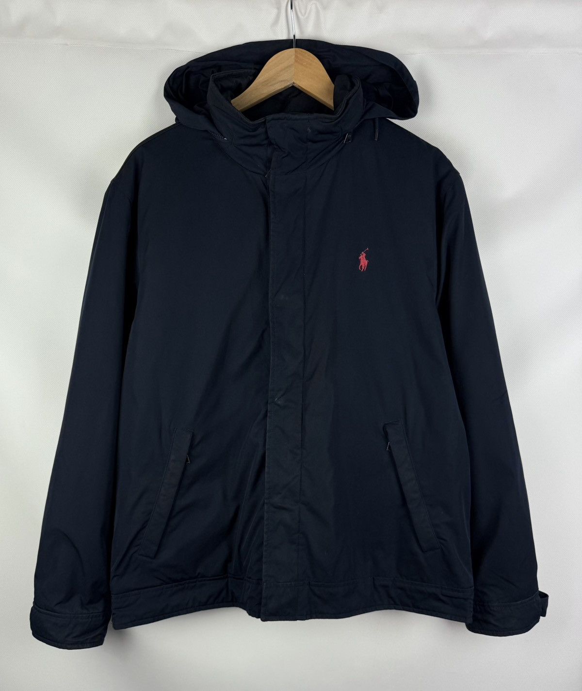 Polo Ralph Lauren Polo By Ralph Lauren VTG Hooded Fleece Lined Bomber Jacket Size US L / EU 52-54 / 3 - 1 Thumbnail