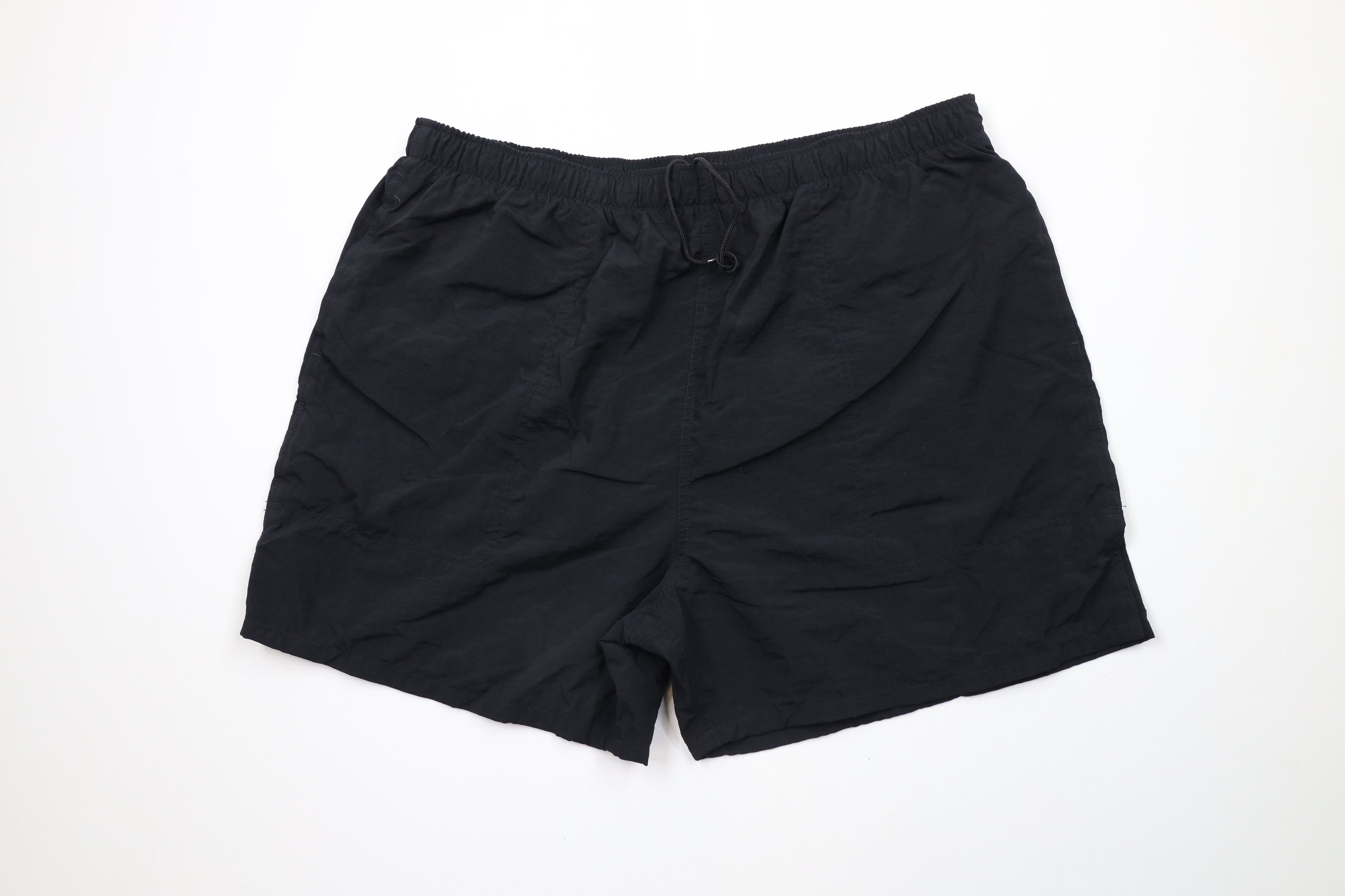 Cabelas × Vintage Vintage 90s Cabelas Above Knee Nylon Shorts Baggies Black Size US 36 / EU 52 - 1 Thumbnail
