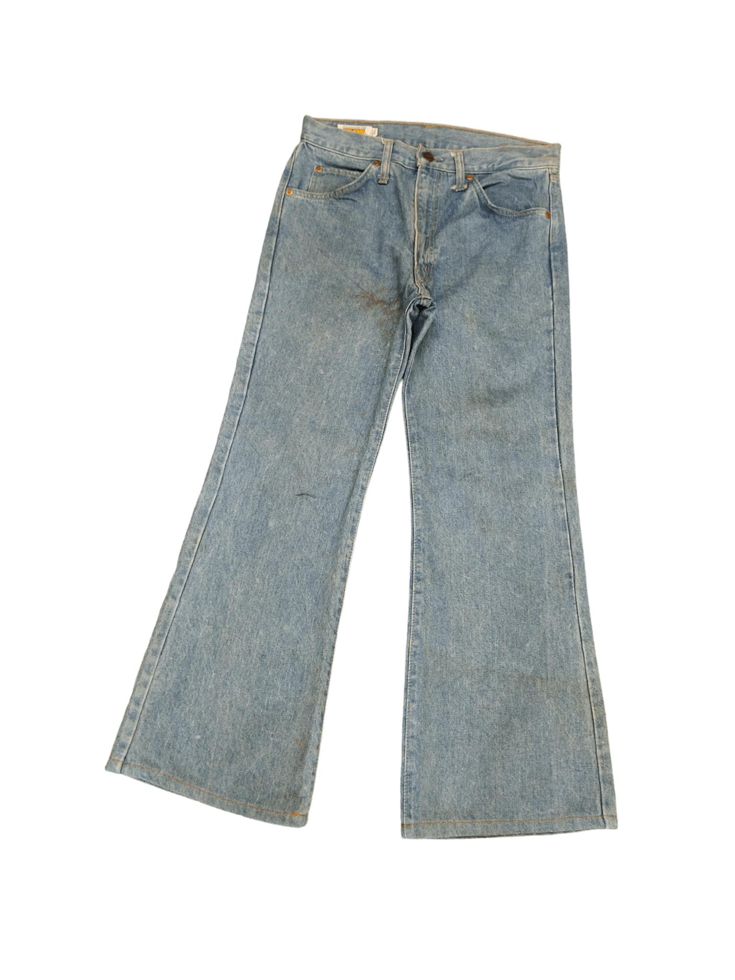 Le Grande Bleu (L.G.B.) Flare Jeans Big John Big-Washing Denim Bootcut 1990s Size US 30 / EU 46 - 1 Thumbnail