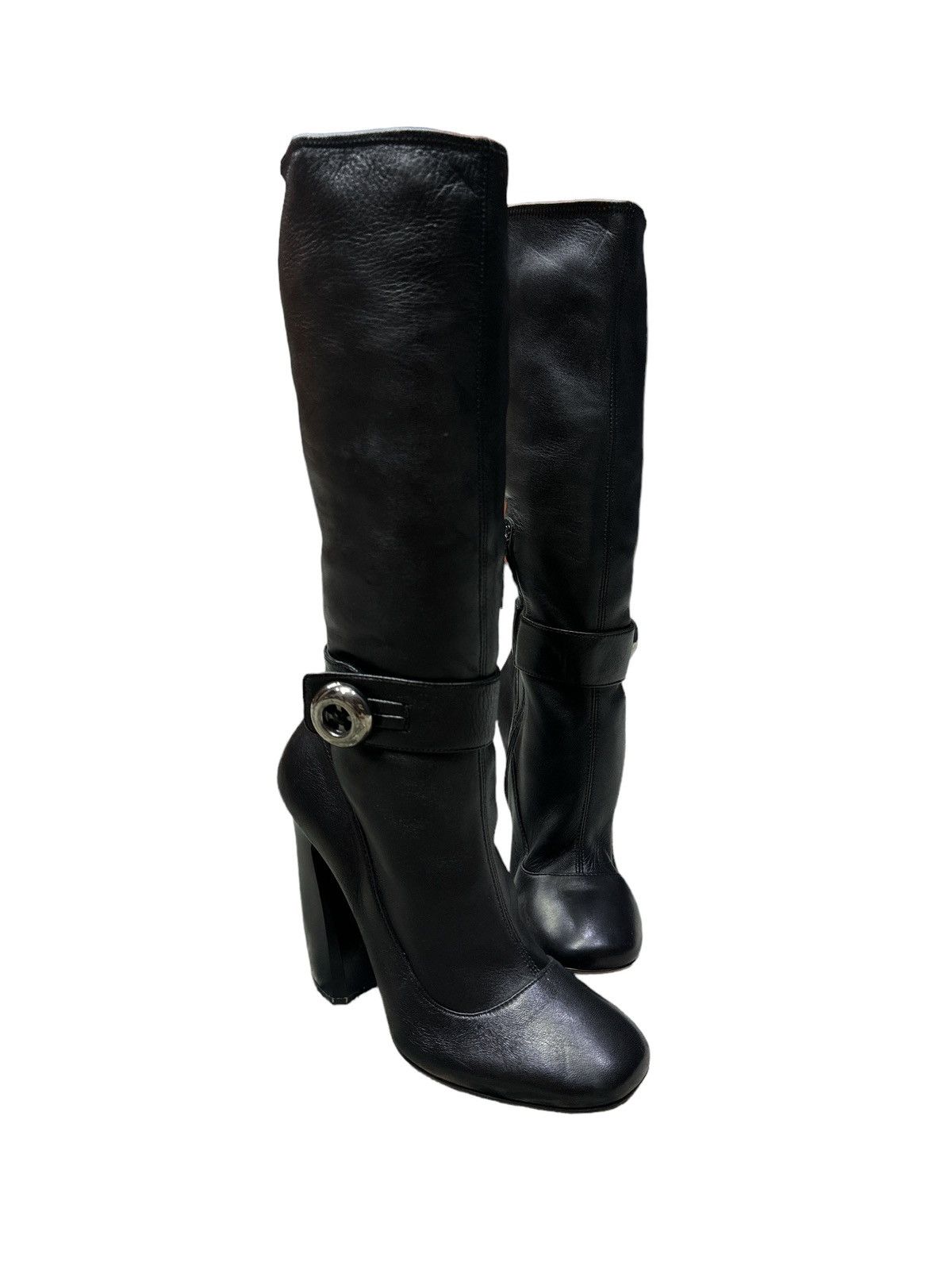 Prada PRADA BOOTS MARY JANE NAPPA BLACK SHOES SIZE 39 Size US 9 / IT 39 - 1 Thumbnail