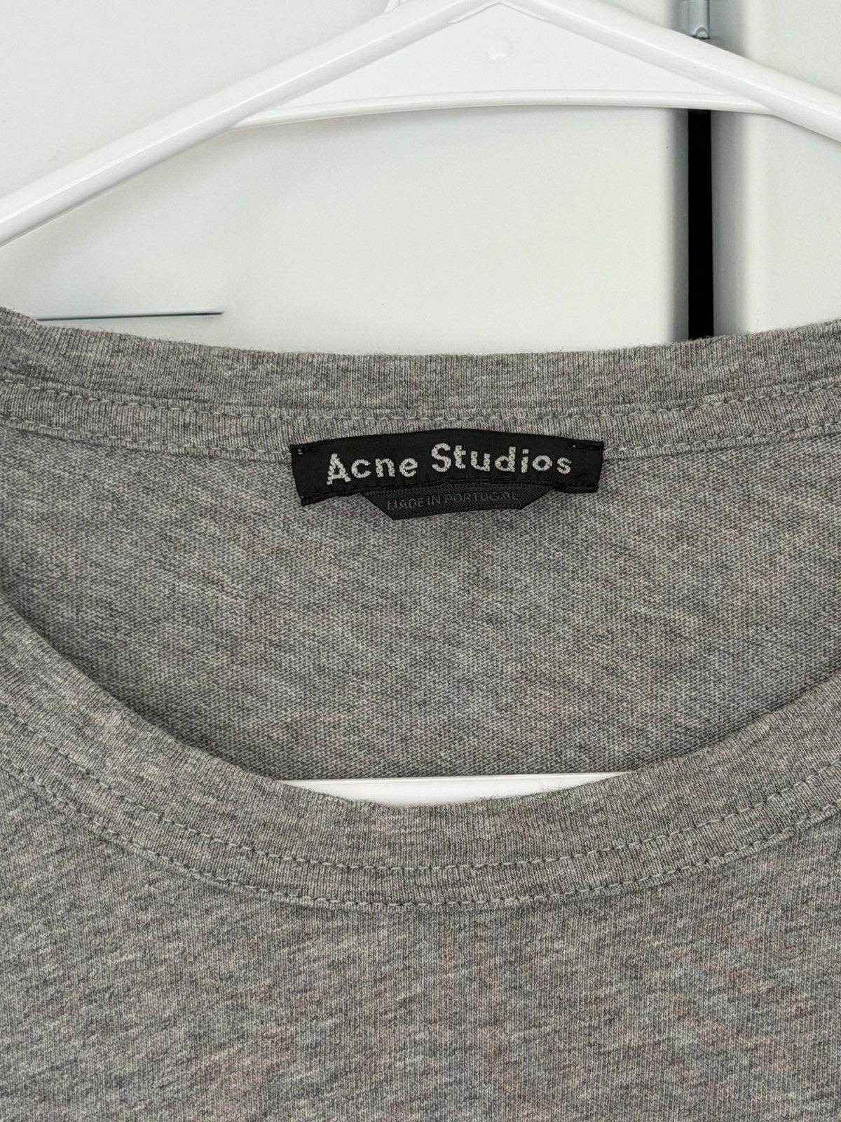 Acne Studios Acne Studios Grey Nash Face Patch T-Shirt Size US M / EU 48-50 / 2 - 3 Thumbnail