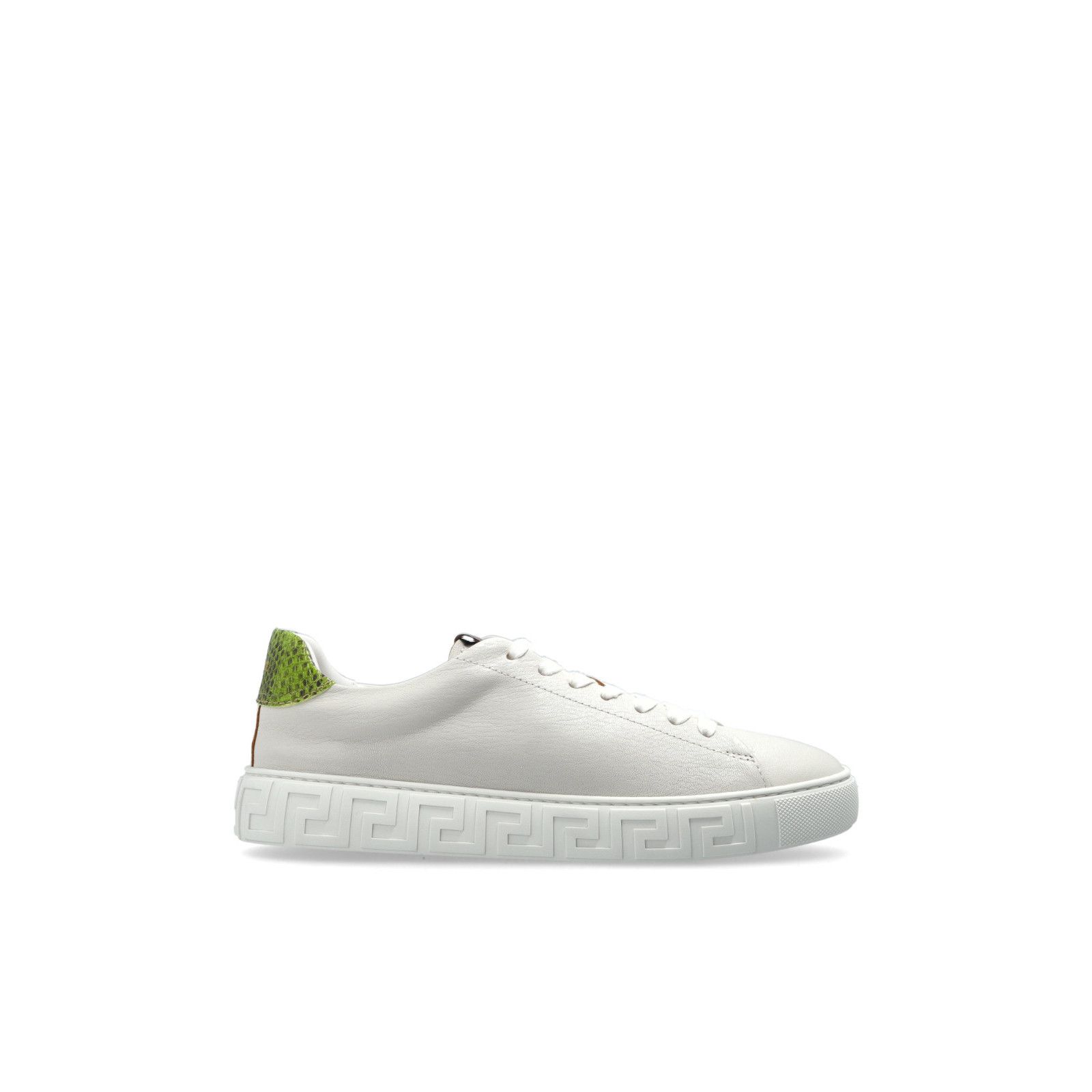 Versace VERSACE Greca White/Green Sneakers New & Authentic (Women's Size US 10 / IT 40 - 1 Thumbnail