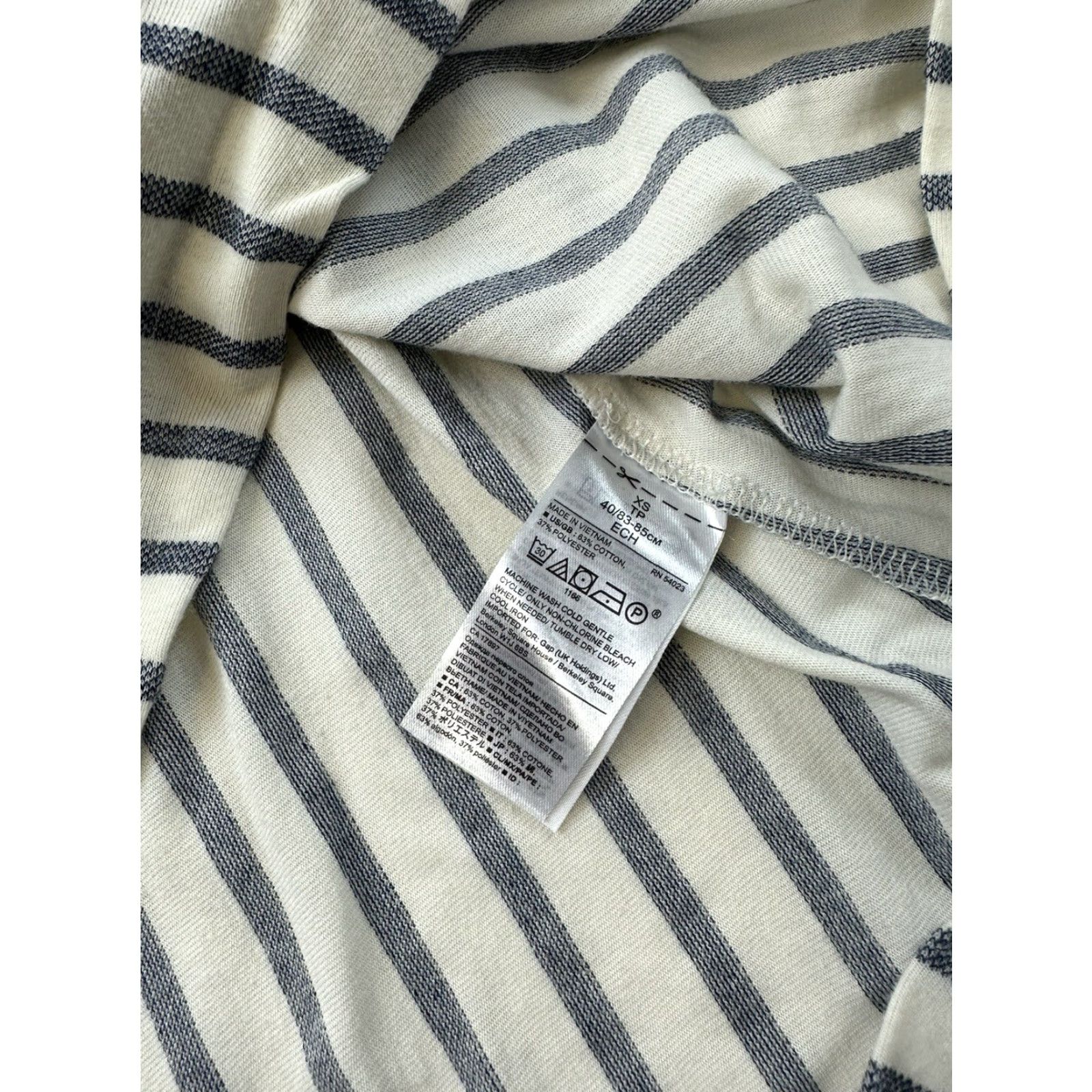 Banana Republic Banana Republic Blouse Women XS Off The Shoulder Striped Shirt Womens XS Multicolor Cotton Pattern Off Shoulder Sleeveless 90s? Size XS / US 0-2 / IT 36-38 - 3 Thumbnail