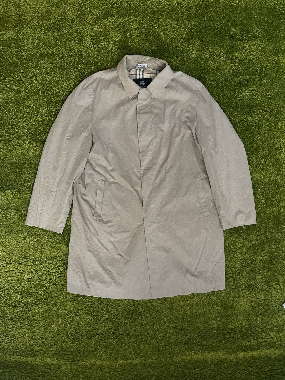 Burberry 00s vintage nova check trench coat jacket
