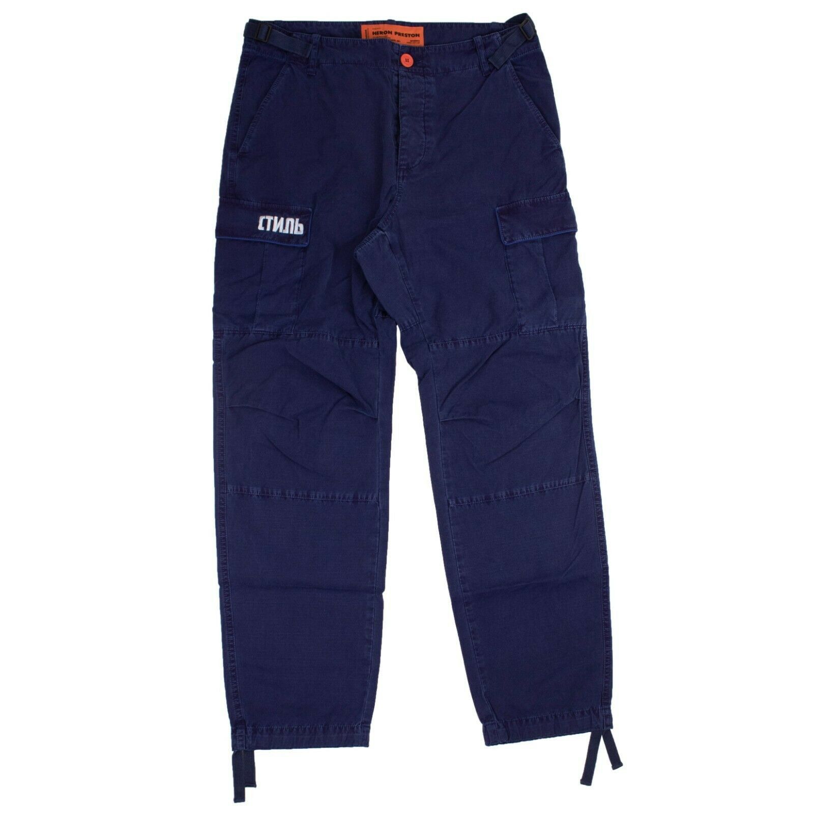 image of Heron Preston Blue Cargo Pants Size M, Men's