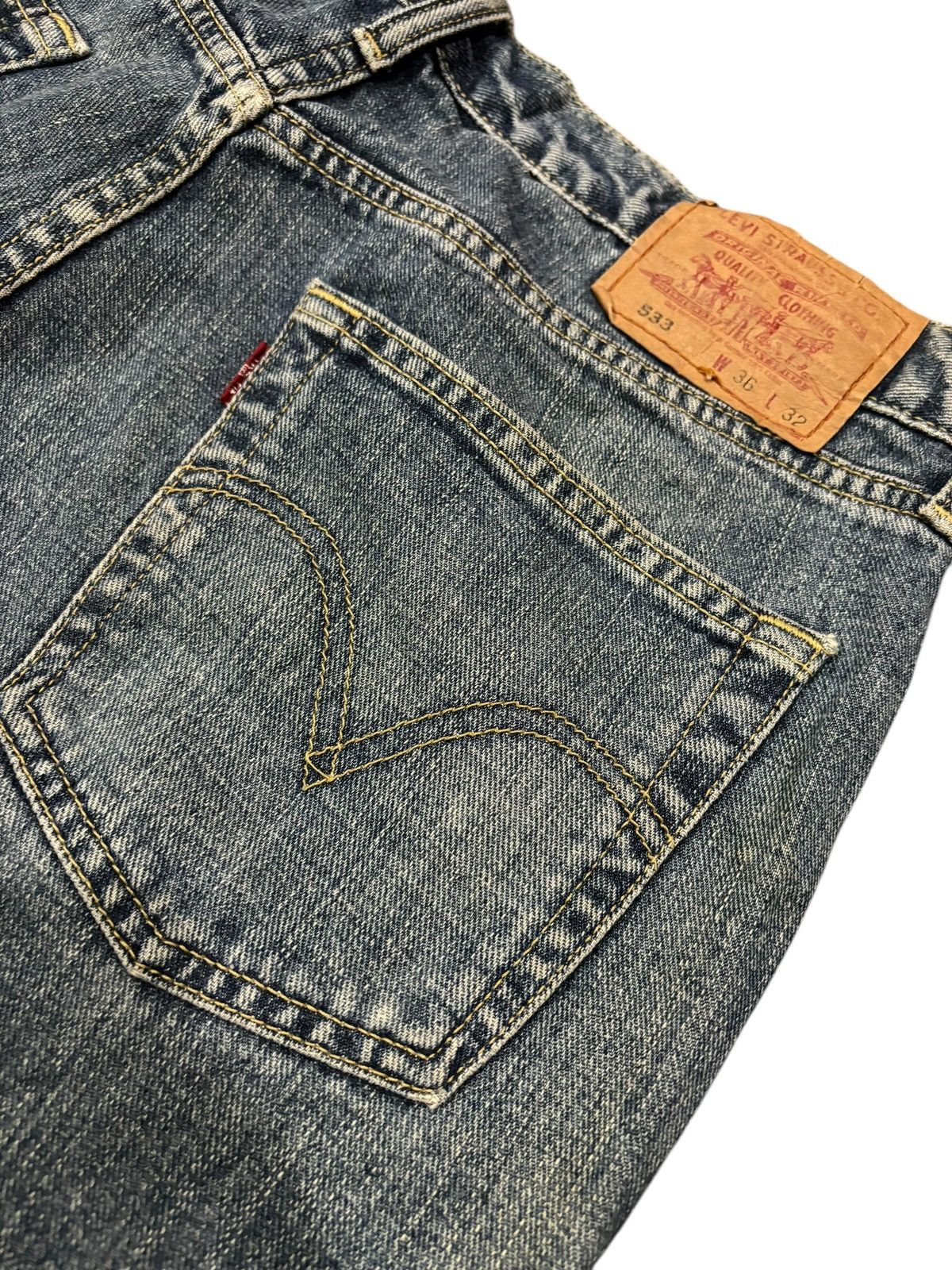 Levi's × Vintage Y2k Vintage Levi’s Japan Lot 533 Faded Straight Cut Jeans Size US 36 / EU 52 - 9 Thumbnail