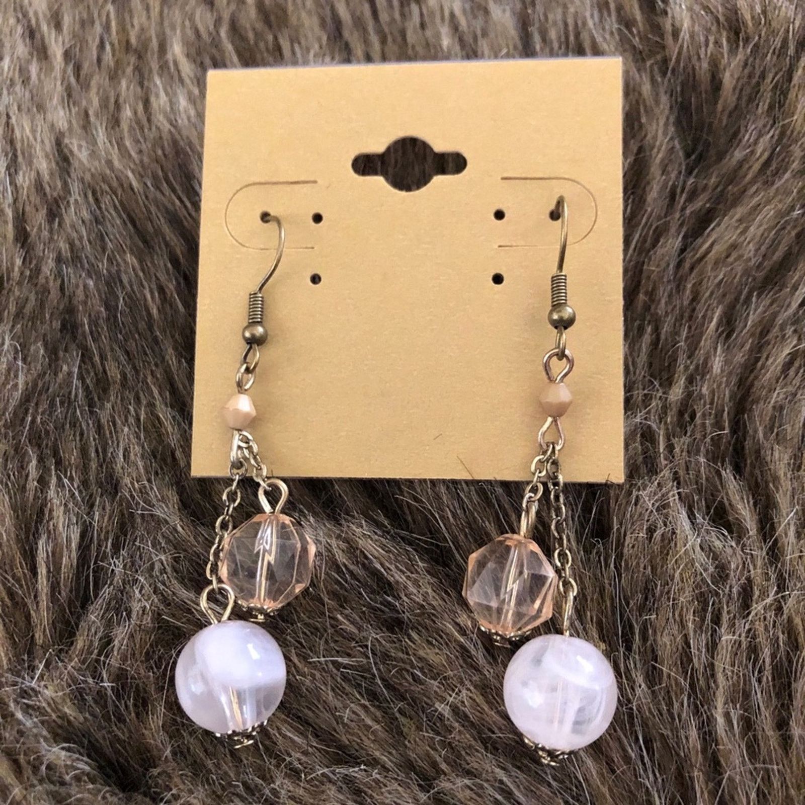 Vintage Vintage repurpose glass bead dangle earrings Size ONE SIZE - 2 Thumbnail