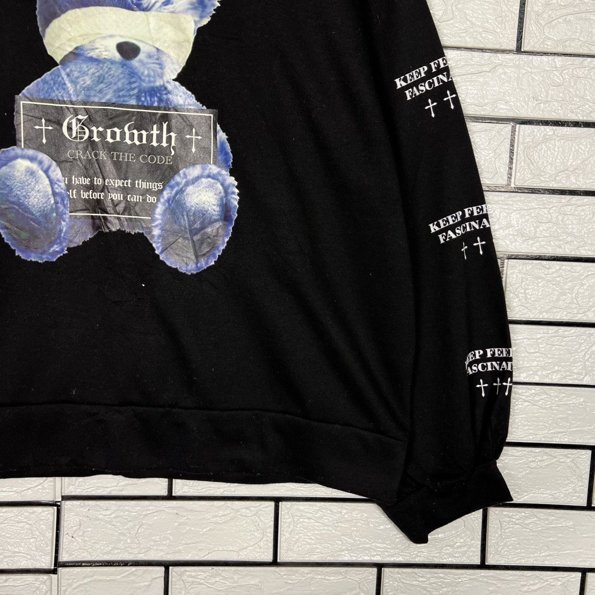 Japanese Brand Blind Bear Graphic Big Logo Lolita Punk Hoodies #4209-C192 Size US XL / EU 56 / 4 - 6 Thumbnail