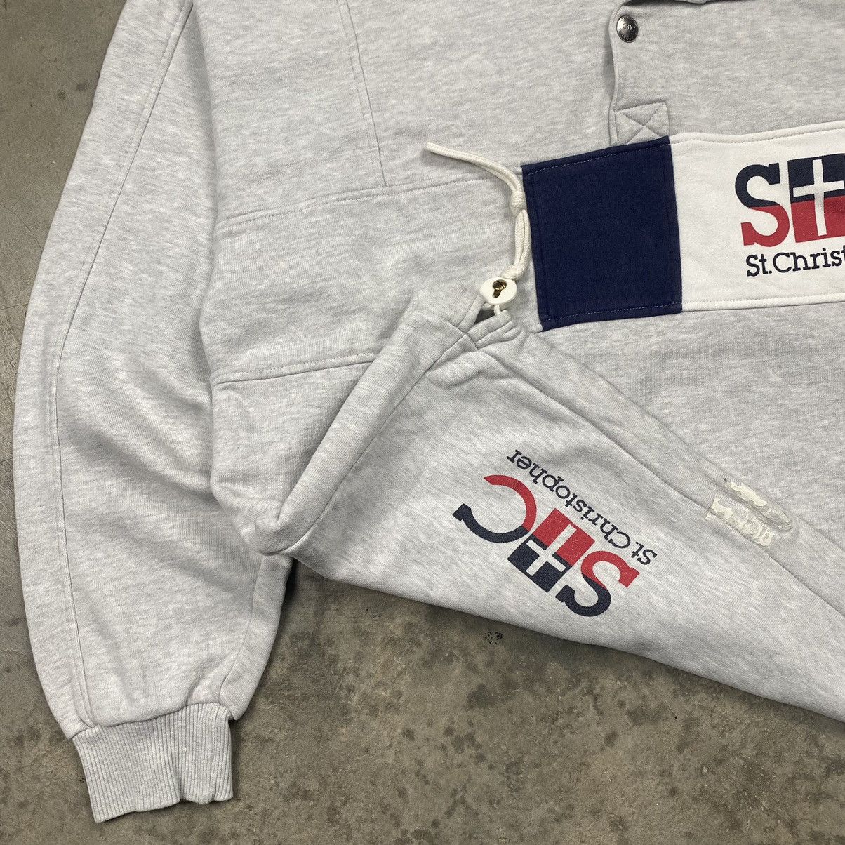 Japanese Brand × Vintage St Christopher Halfbutton Sweatshirt Size US M / EU 48-50 / 2 - 6 Thumbnail