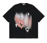Japanese Brand × Vintage Graffiti Heart Religion Distressed Tee Size US M / EU 48-50 / 2 - 4 Thumbnail