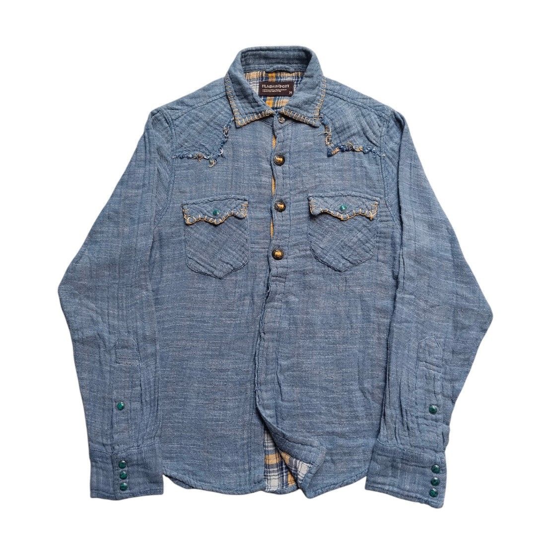 Kapital Flash report linen Western shirts Size US M / EU 48-50 / 2 - 1 Thumbnail