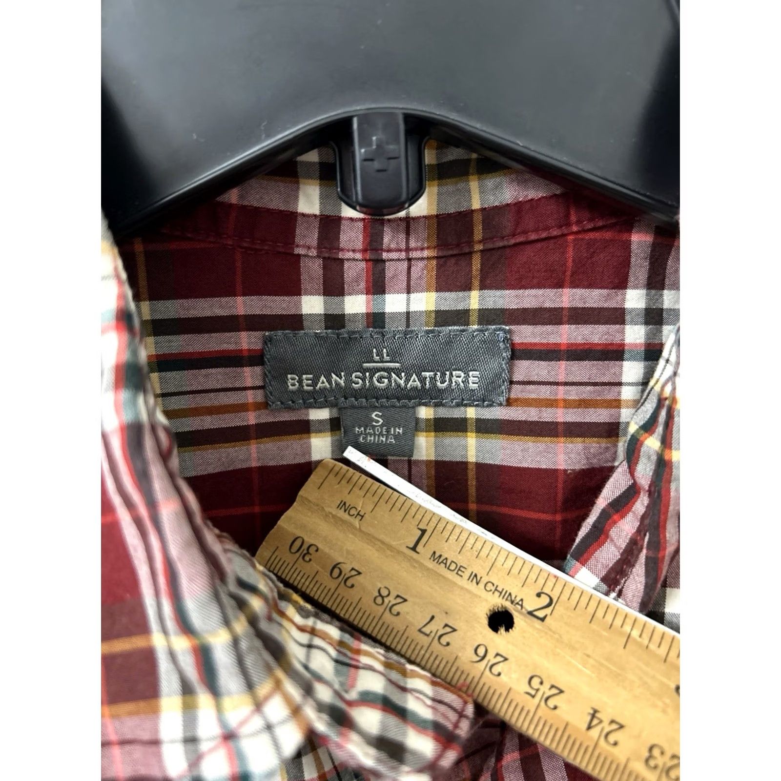 Vintage LL Bean Signature Shirt Mens Sz S Red Oxford Plaid Button Down L/S 281173 Size US S / EU 44-46 / 1 - 5 Thumbnail