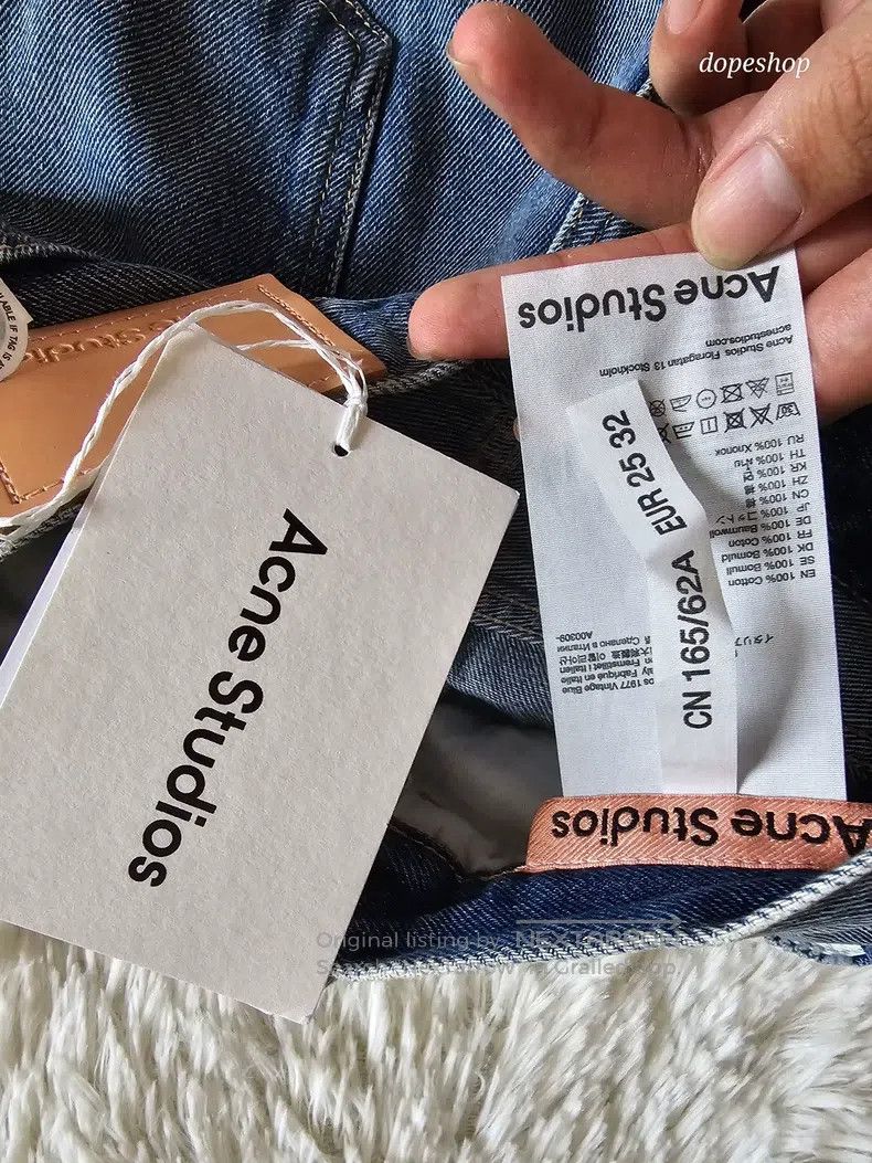 Acne Studios Acne Studios 1977 Mid-Rise Slightly Flared Wide-Leg Jeans Size 25" / US 0 / IT 36 - 3 Thumbnail