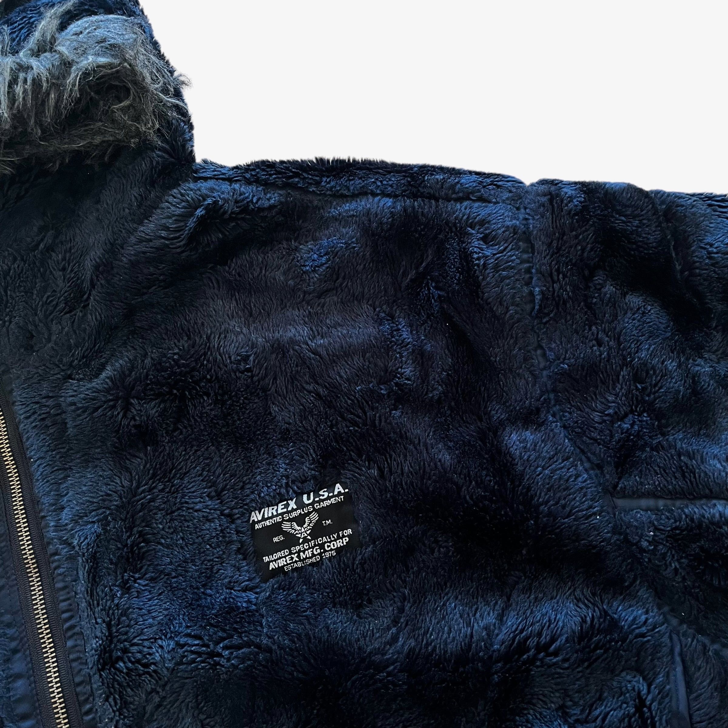 Avirex Vintage 90s Men's AVIREX Reversible Fleece Bomber Jacket Size US XL / EU 56 / 4 - 5 Thumbnail