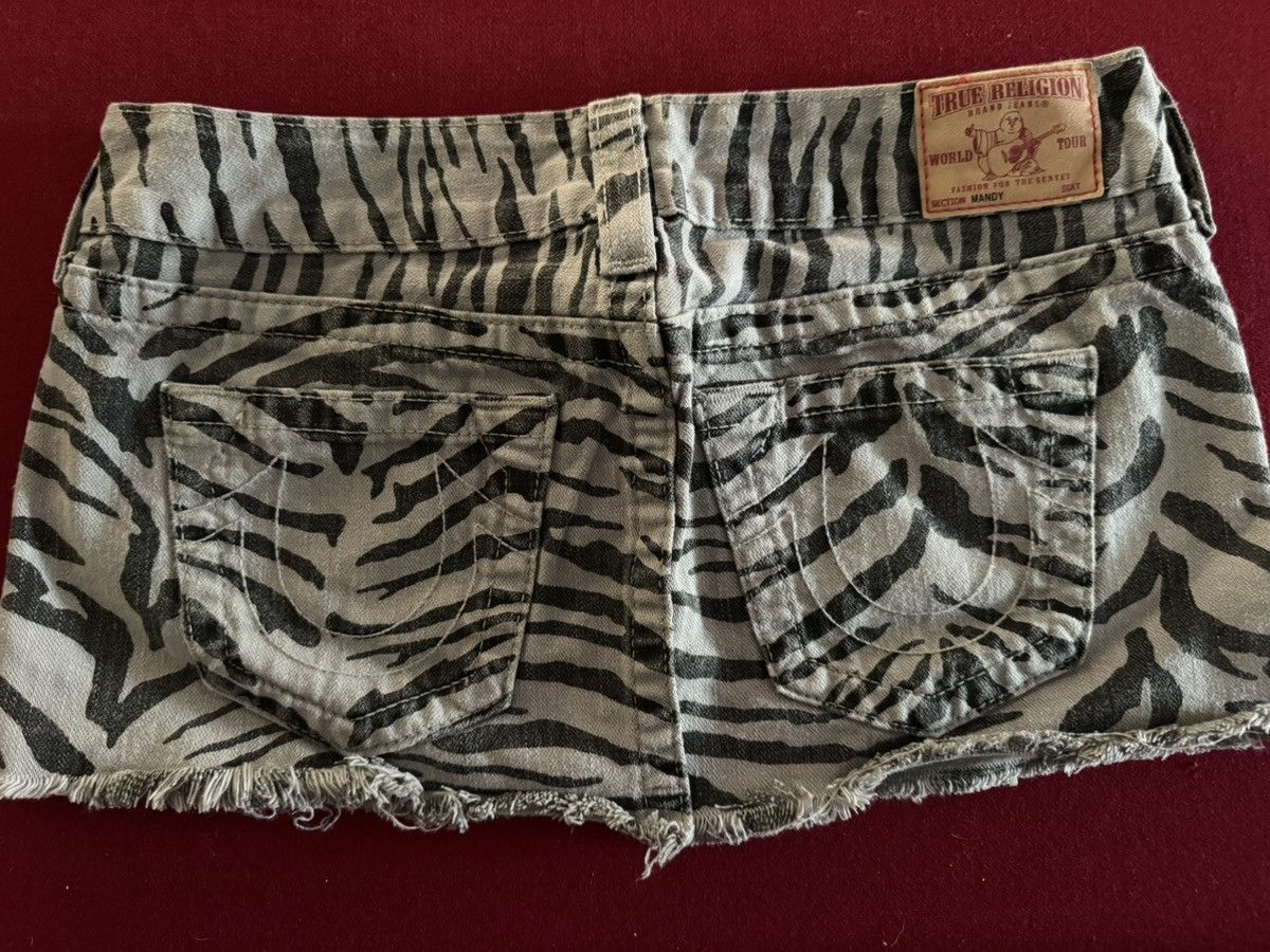 True Religion True religion Zebra print miniskirt Size 29" - 2 Thumbnail