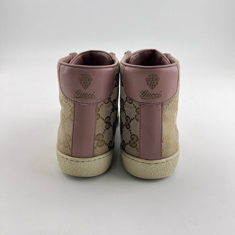 Gucci Gucci High Top Sneakers in New Sand Cipria - Size US 5 / EU 37 - 3 Thumbnail