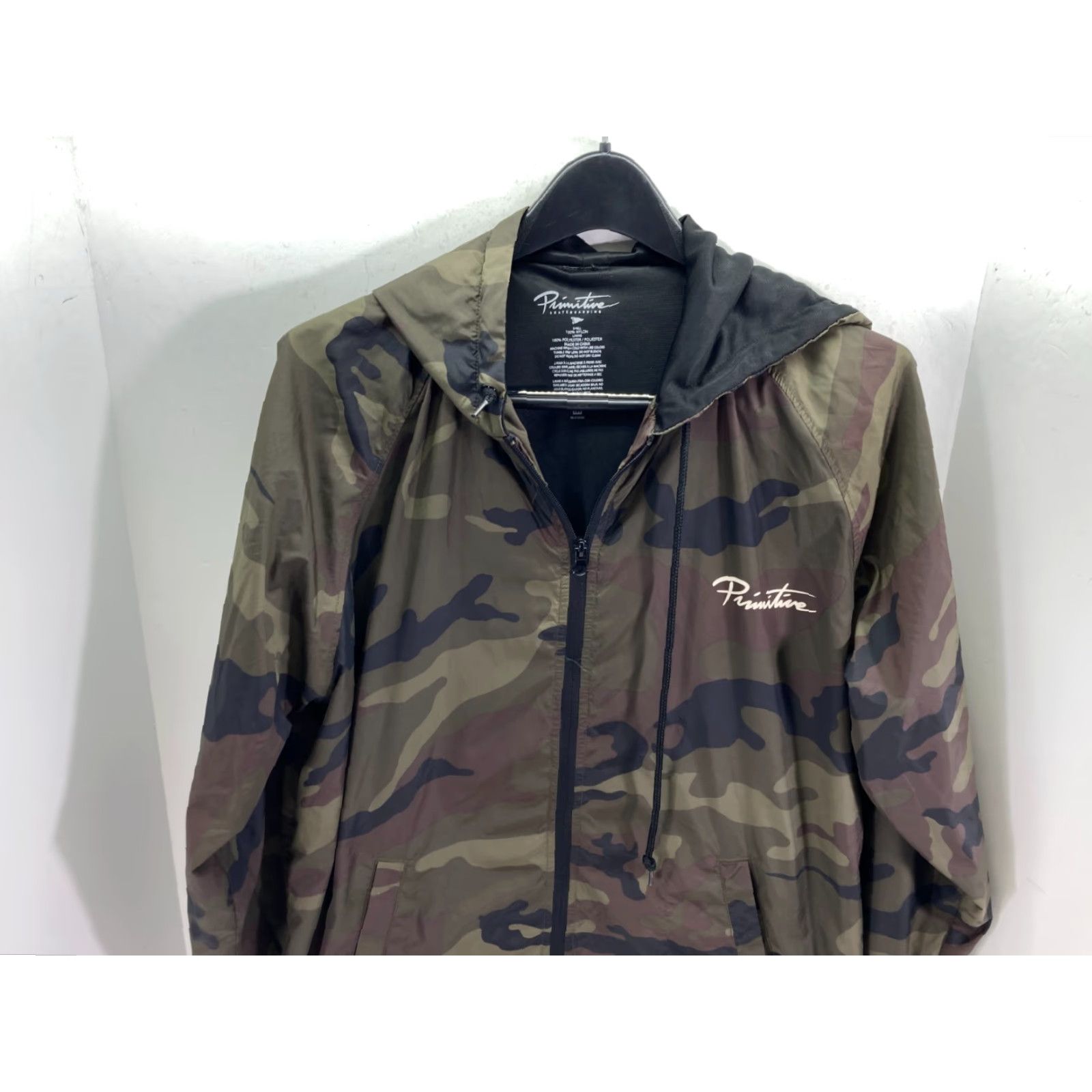 Primitive Primitive Skateboarding Windbreaker Jacket Men Medium Green Camouflage Hooded Size US M / EU 48-50 / 2 - 3 Thumbnail