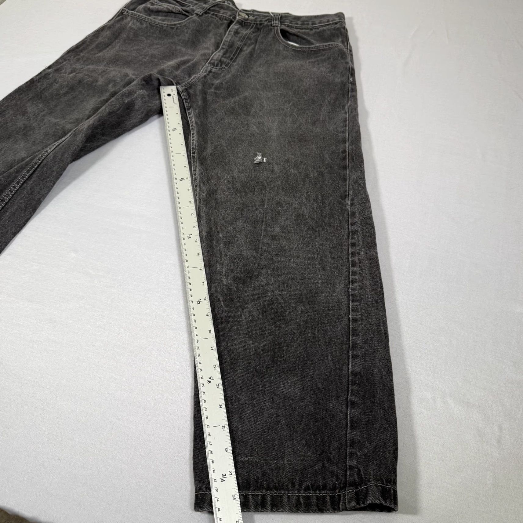 Southpole VINTAGE Southpole Jeans Mens 36x29 Black Baggy Loose Denim Pants Charcoal Wash Y2K 90s Hip Hop Size US 36 / EU 52 - 4 Thumbnail