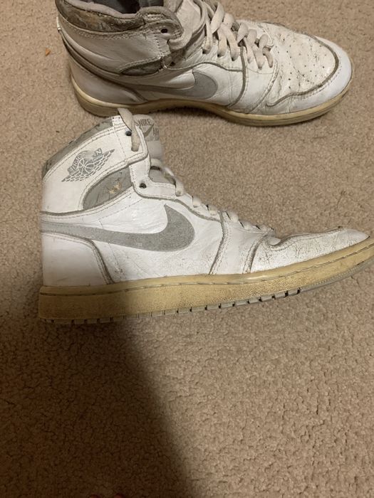 Neutral grey jordan 1 on sale 1985