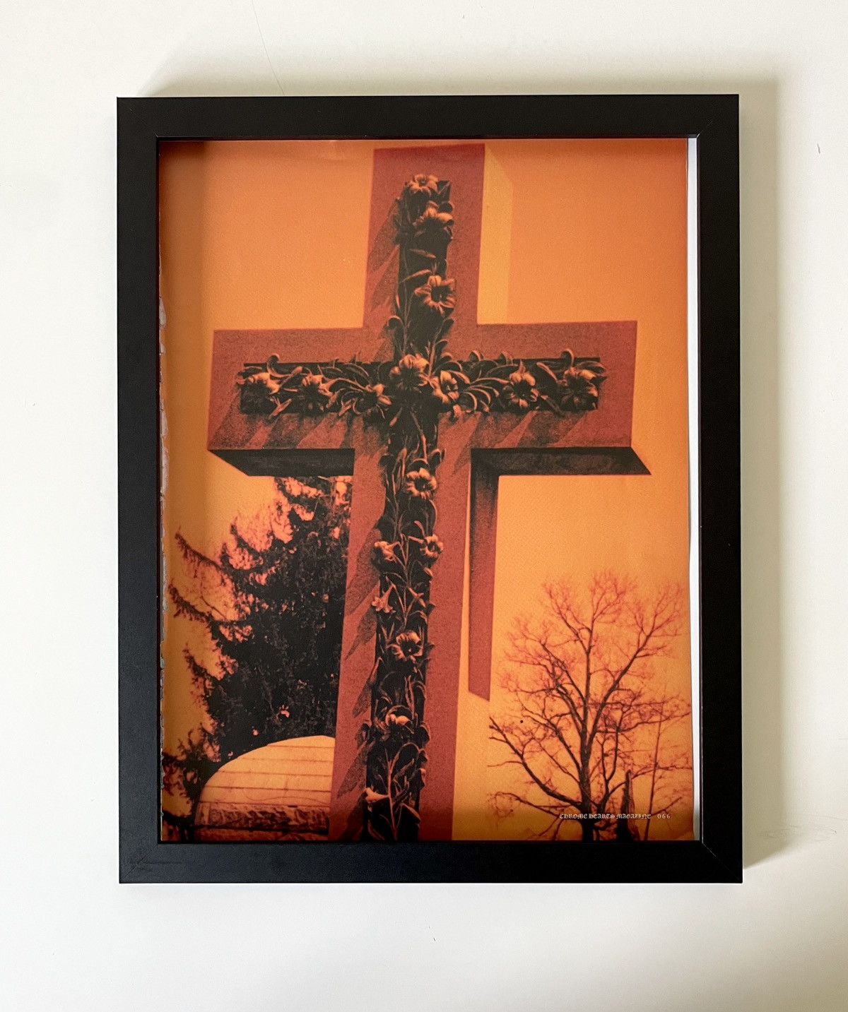 Chrome Hearts × Vintage Chrome Hearts Big cross photo Poster framed 9x11 Size ONE SIZE - 1 Thumbnail