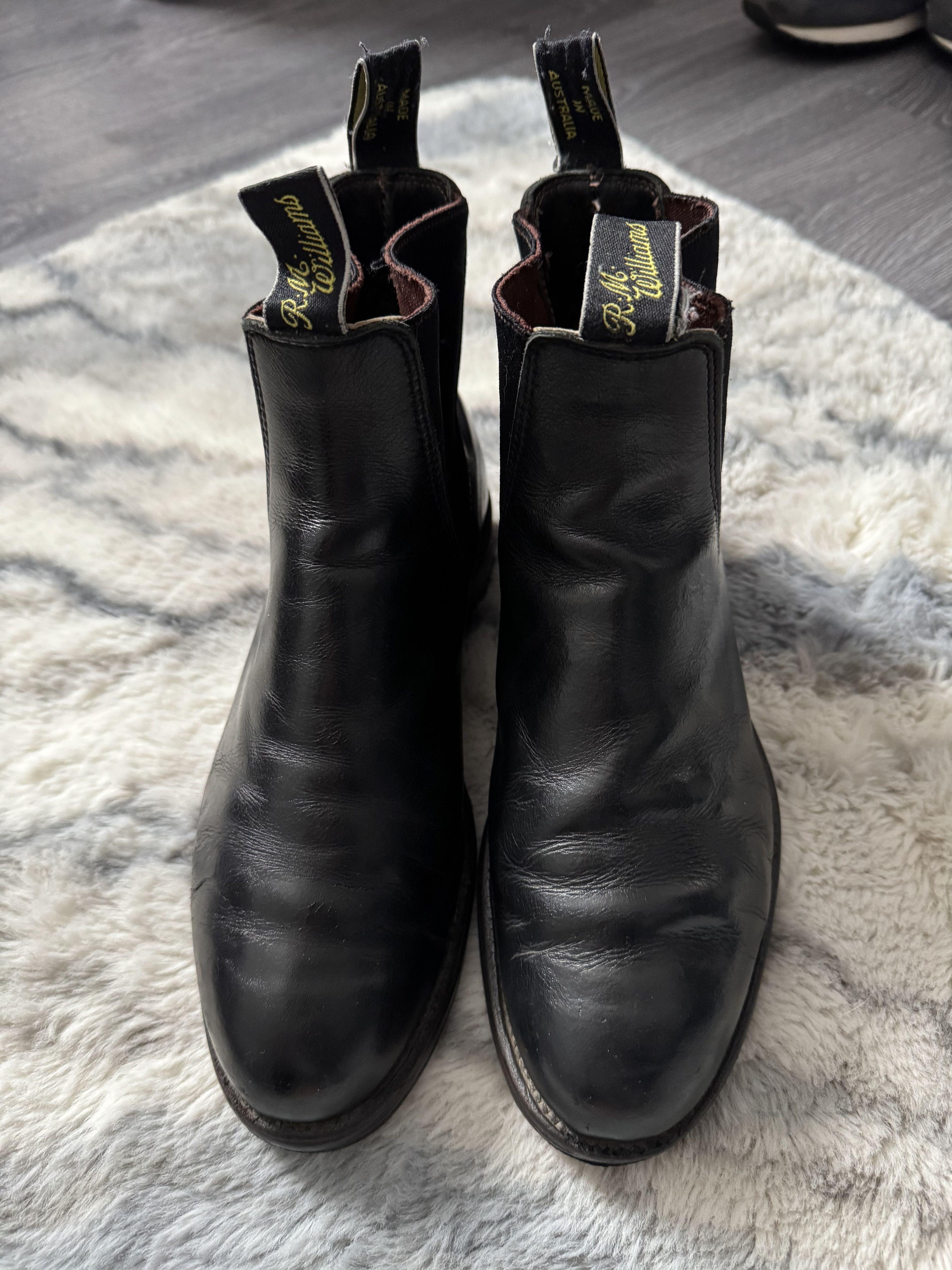 R.M. Williams Unisex Australia Leather Chelsea Boots Shoes Size 5.5 G W Size US 6.5 / EU 39-40 - 6 Thumbnail