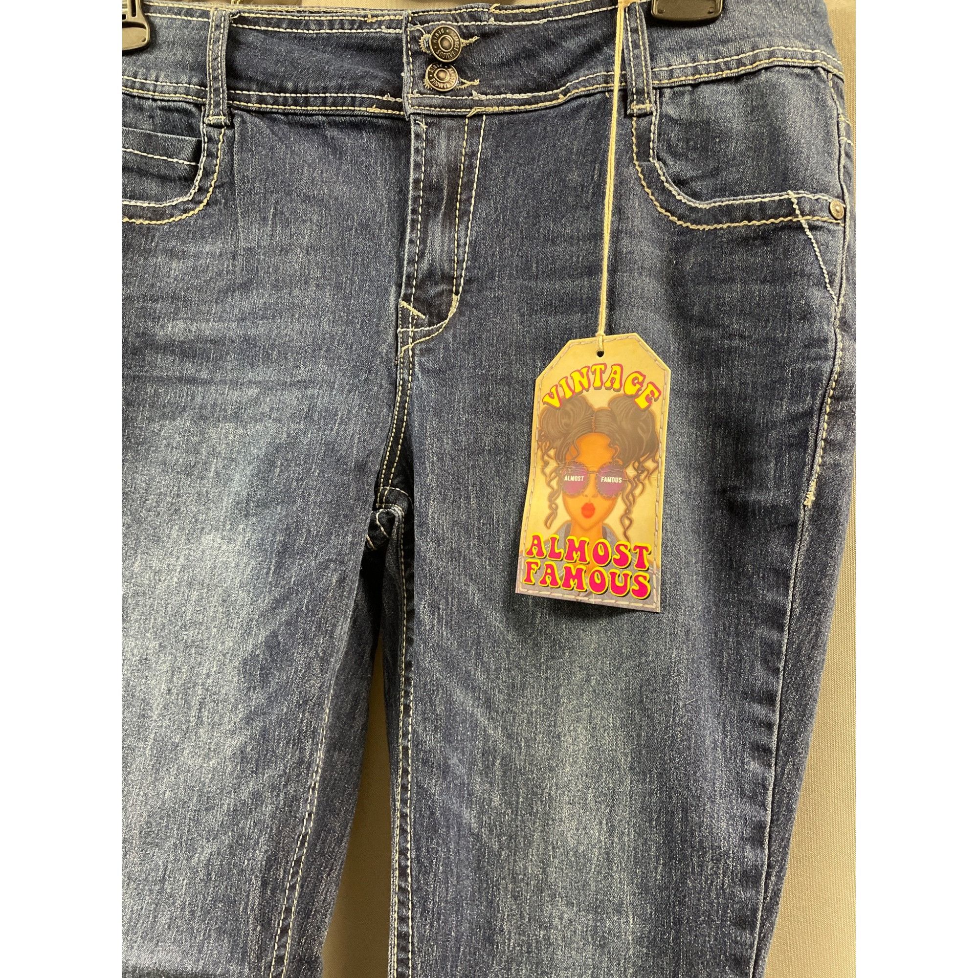Other Almost Famous Women's Blue Jean Midrise Boot Cut Size 13 SKU Size 32" / US 10 / IT 46 - 2 Thumbnail