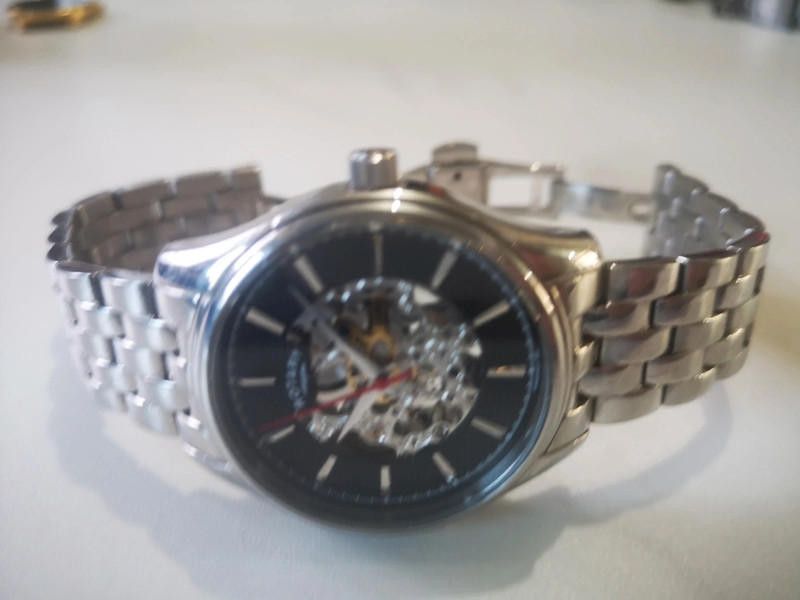 Designer Rotary men's black dial stainless steel bracelet watch Size ONE SIZE - 1 Thumbnail