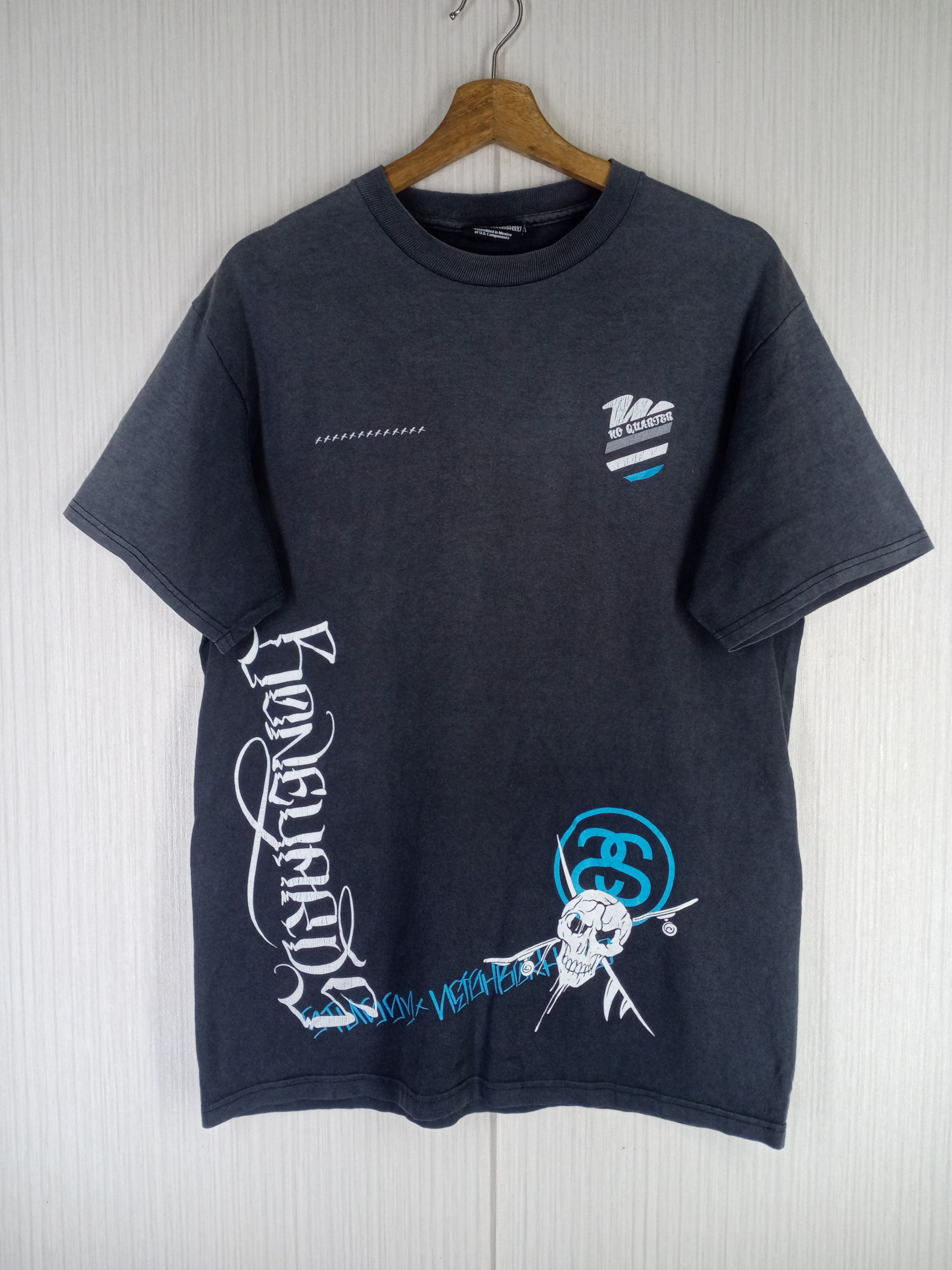Neighborhood × Stussy Rare Vintage Stussy X Neighborhood Boneyards Tshirt Size US M / EU 48-50 / 2 - 4 Thumbnail