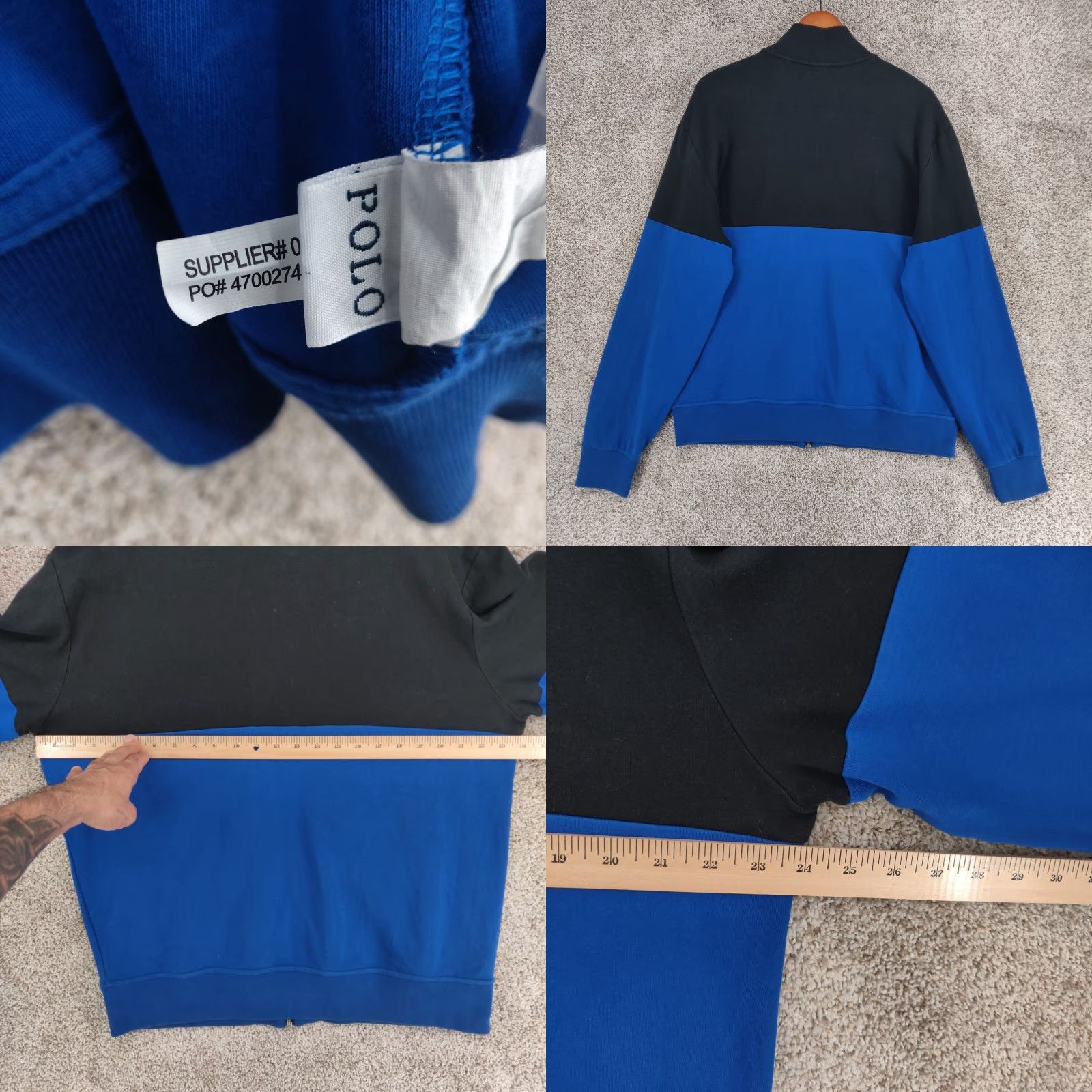 Polo Ralph Lauren Polo Ralph Lauren Track Jacket Mens Large Blue Full Zip Pony Logo Performance Size US L / EU 52-54 / 3 - 9 Thumbnail
