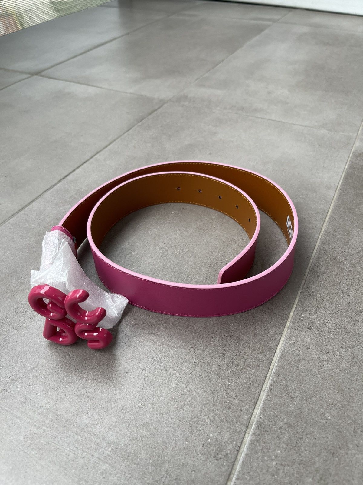 GCDS !DS! SS23 GCDS Andy Logo Pink Belt Size ONE SIZE - 3 Thumbnail