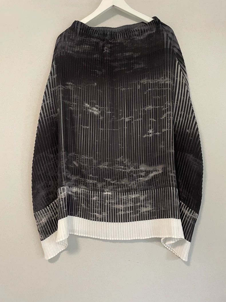 Issey Miyake Issey Miyake size:2 Black main line ink-wash half skirt Size 31" - 4 Thumbnail
