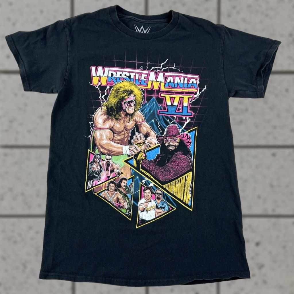 Vintage WWE WrestleMania 6 T Shirt Ultimate Warrior Macho Man Randy Savage Small Men S Black Size US S / EU 44-46 / 1 - 1 Thumbnail