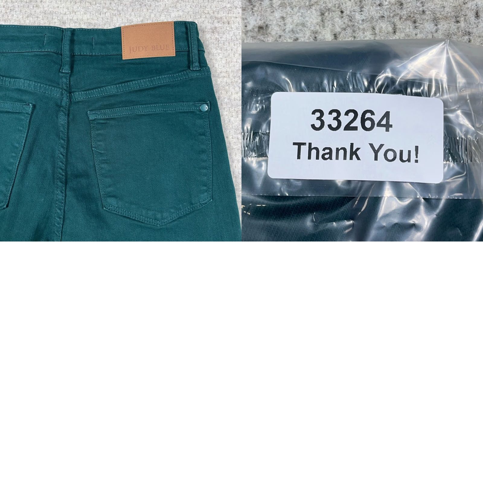 Vintage Judy Blue Jeans Women 28 Green Wide-Leg Denim 5-Pocket High Rise Stretch Comfortable Modern Classic Shoes Size 28" / US 6 / IT 42 - 9 Thumbnail