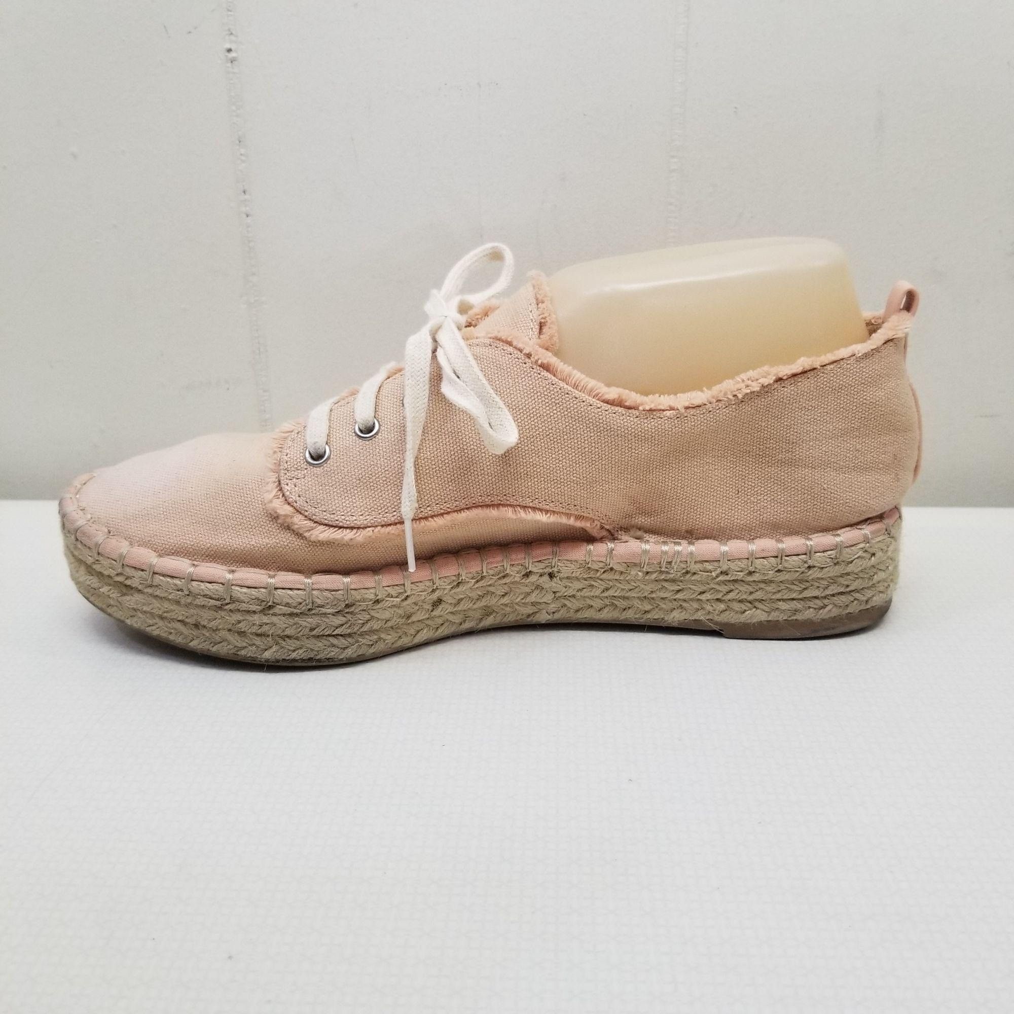Dolce Vita Dolce Vita 9.5 Peach Canvas Espadrille Sneakers Shoes Lace U Size US 9.5 / IT 39.5 - 9 Thumbnail