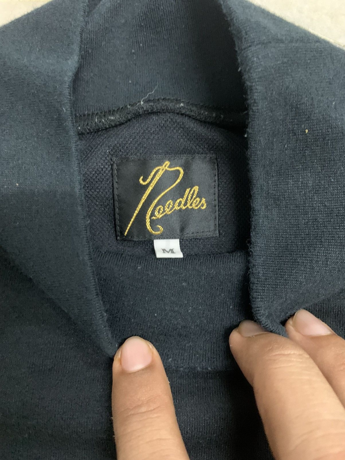 Needles Needles Mock Neck T-shirt poly jersey black Size US M / EU 48-50 / 2 - 10 Thumbnail