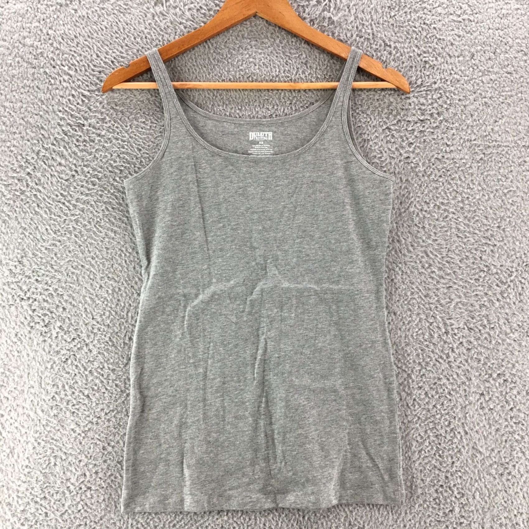CO Duluth Tank Top Womens XS Grey Cotton Blend Sleeveless Basic Casual Shirt Size XS / US 0-2 / IT 36-38 - 2 Thumbnail