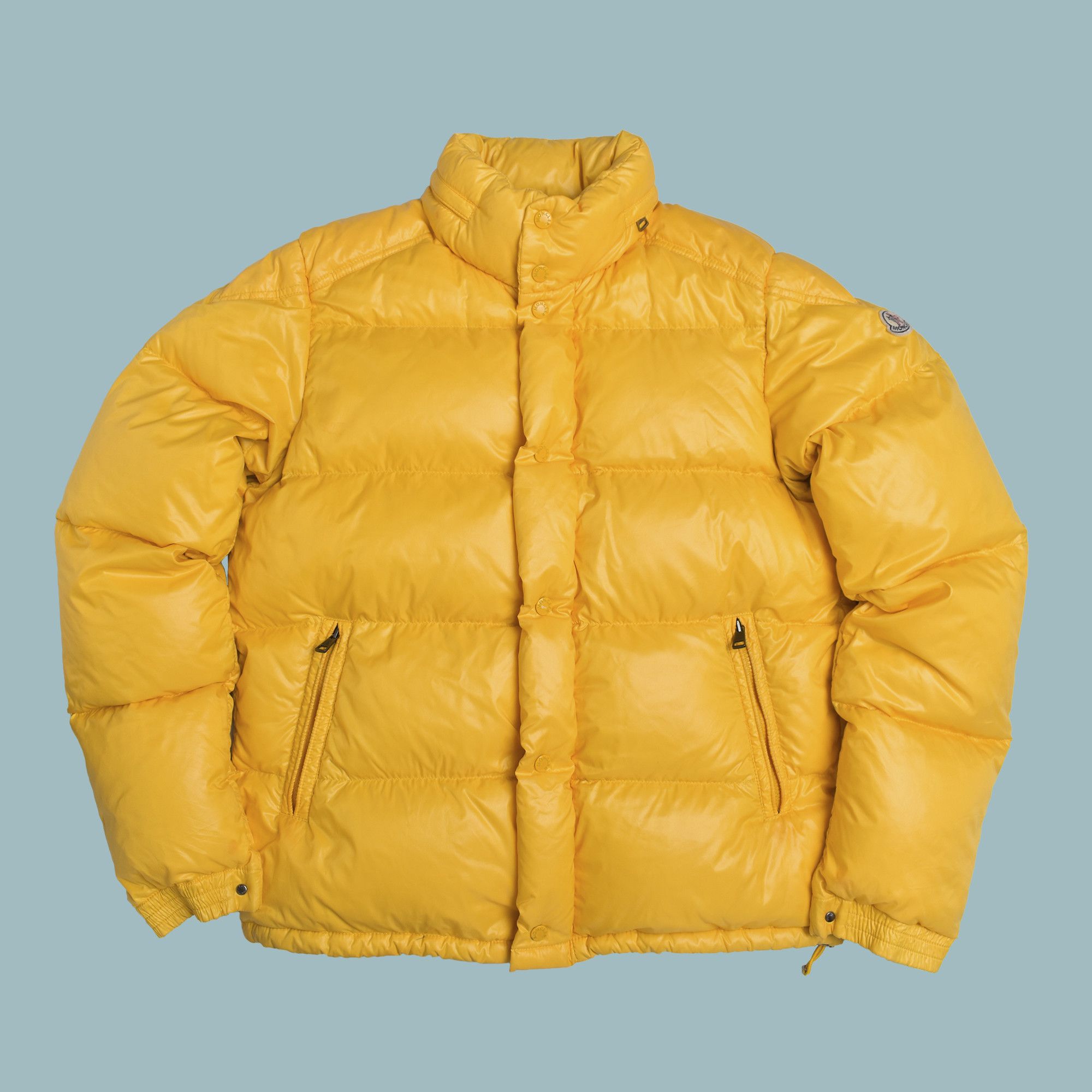 Moncler MONCLER EVER YELLOW DOWN PUFFER JACKET Size US L / EU 52-54 / 3 - 1 Thumbnail